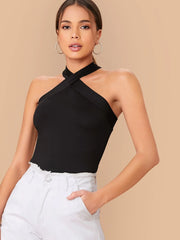 Blusa Feminina Gola Trançada
