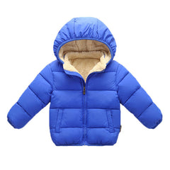 Casaco De Inverno Infantil com Capuz