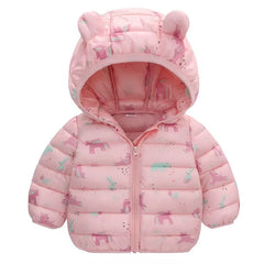 Casaco Infantil de Inverno Com Capuz