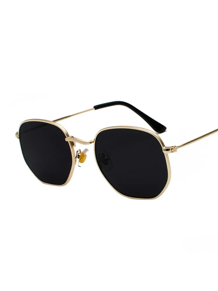 Óculos De Sol Hexagonal Flat Lenses  UV400