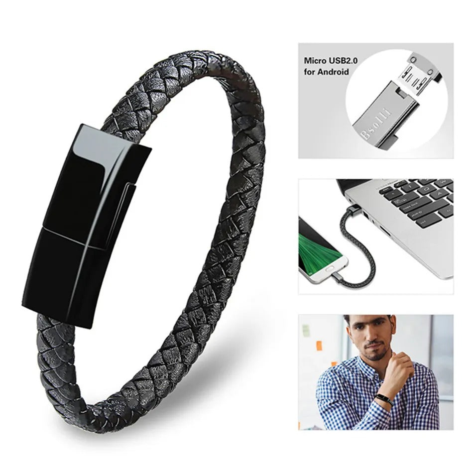 A pulseira elegante que carrega seu telefone em qualquer lugar