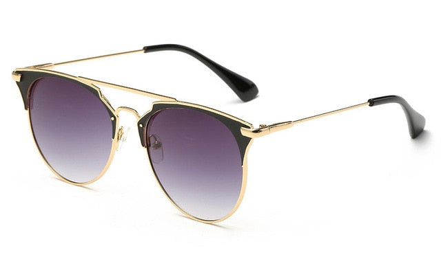 Óculos de Sol Feminino Espelhado Luxo Retrô
